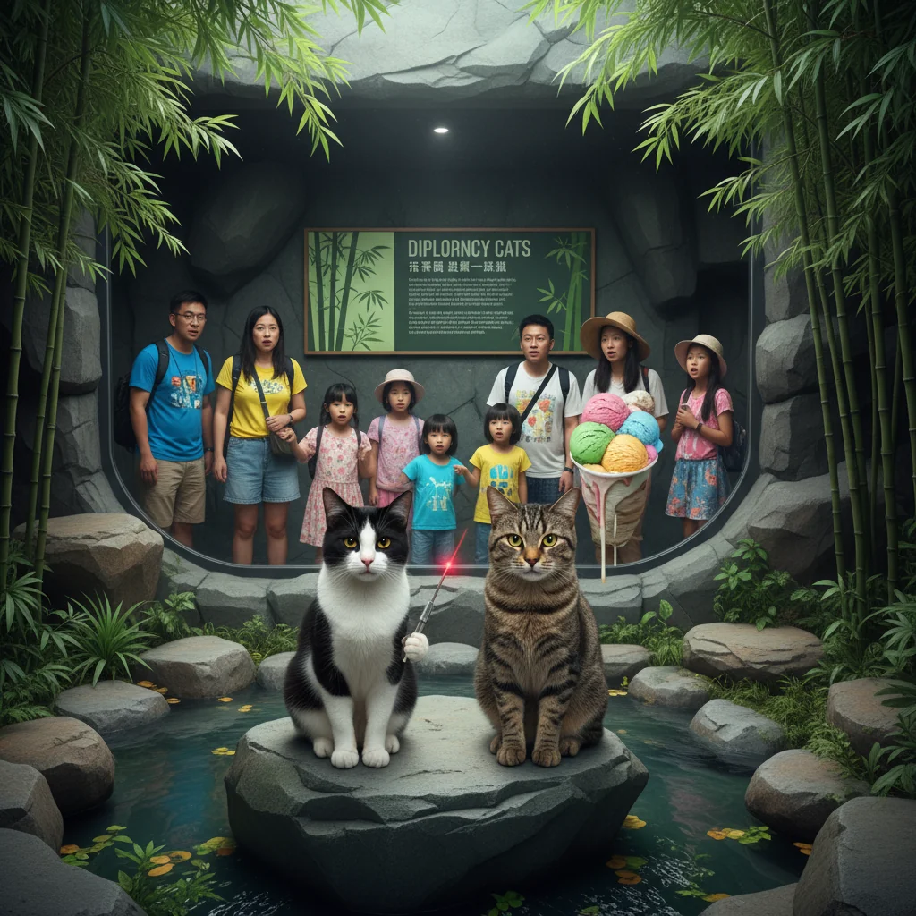 Singapore Replaces Pandas With Judgemental Cats To Improve Efficiency