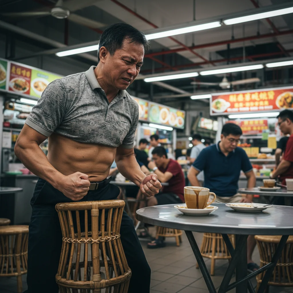 Singapore Hawker Upgrades Now Require Patrons To Perform Squats For Chicken Rice