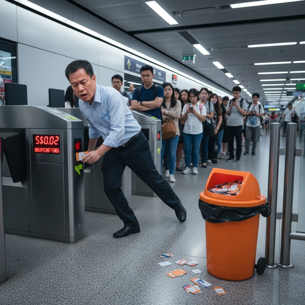 Singaporeans Panic As EZ-Link Cards Run Out Of Money At Crucial Moment
