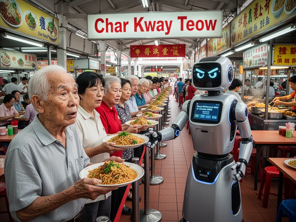 Singapore Unveils Bold AI Masterplan, Prioritises Algorithm To Prevent Queue-Cutting At Hawker Centres