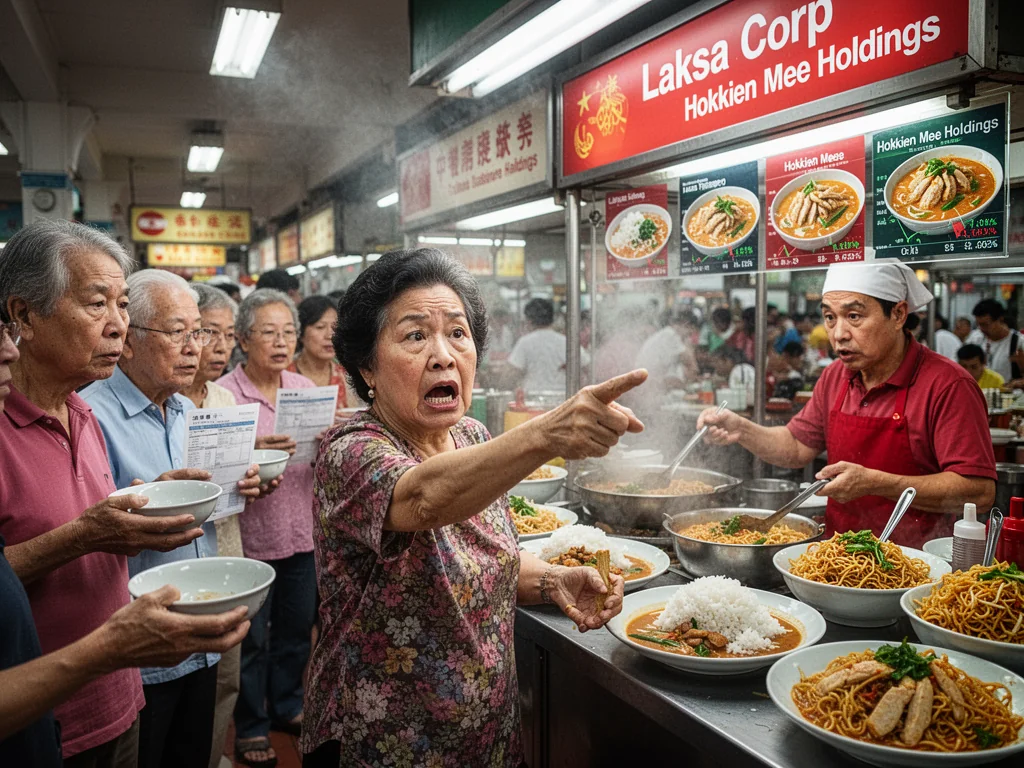 Singaporeans Demand Quarterly Payouts from Hawker Centre Stalls, Citing ‘Unacceptable Semi-Annual Laksa Delays’