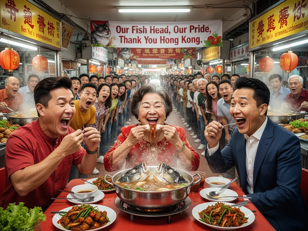 Singaporeans Now Believe Their Cuisine Is World-Class After HK Stars Eat Fish Head.