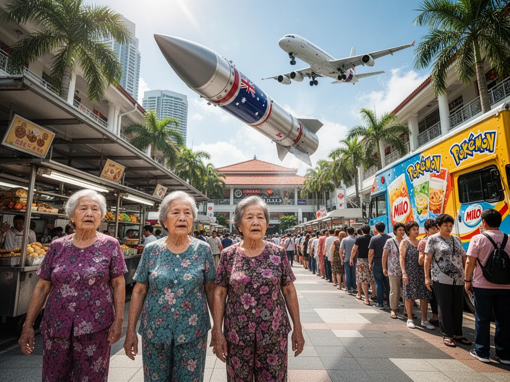 Sinkies Fuming As Australian Missiles Ignore Slow-Walking Mall Aunties