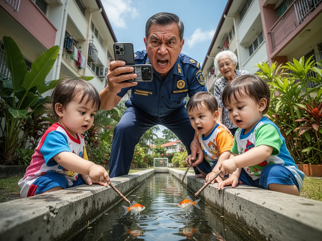 Heroic Sinkie Saves Nation From Toddlers Catching One Illegal Guppy