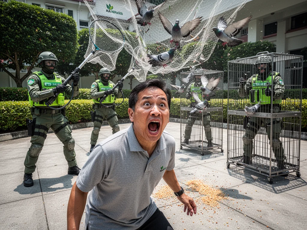 NParks Uses Tactical Nets To Kidnap Singapore’s Flying Rats