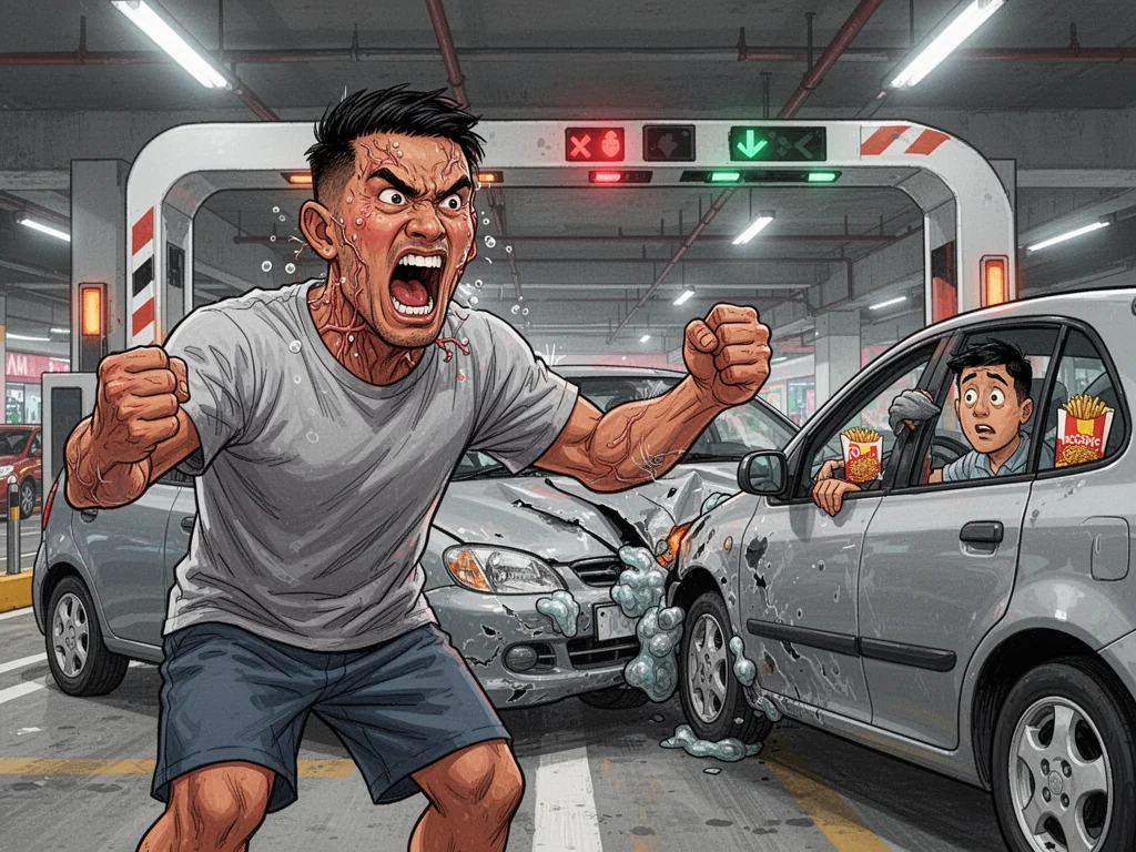 Sinkie Driver Offers Free Punches To Avoid $2 Carpark Fee