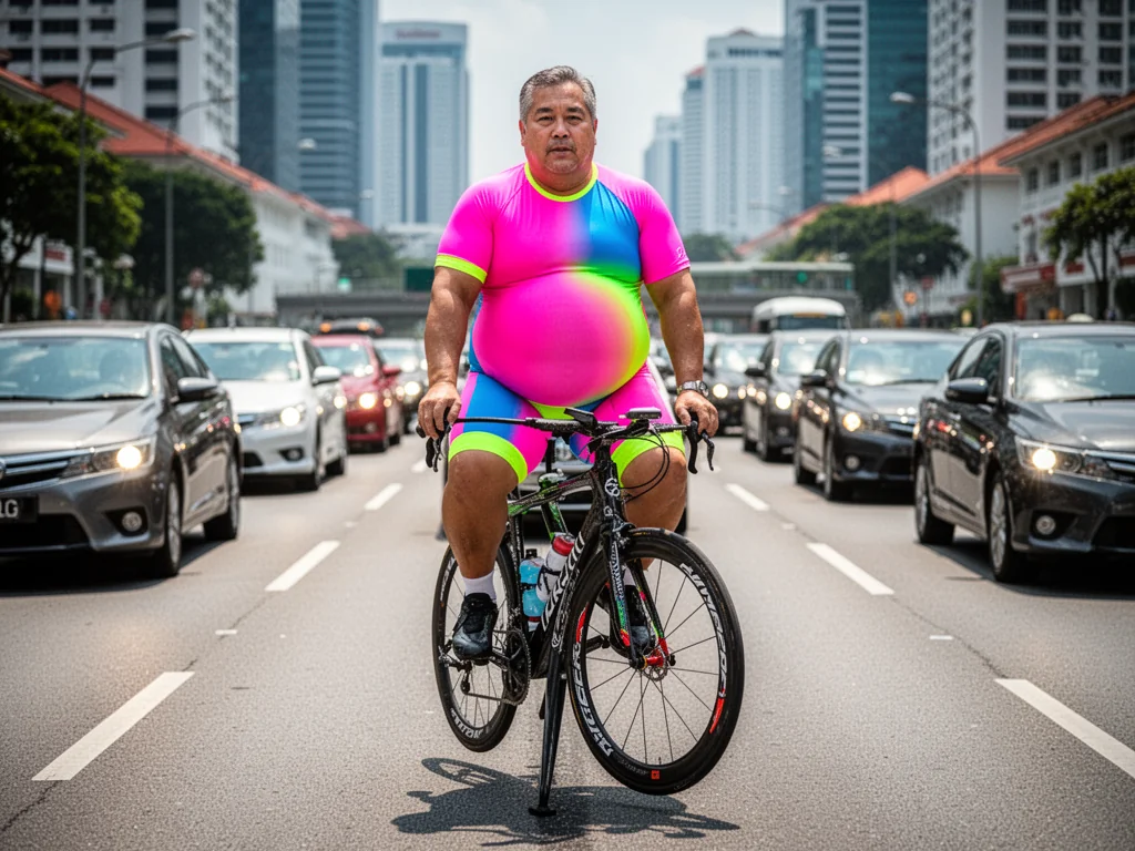 Singapore Man’s $20k Carbon Bike Successfully Obstructs Three Public Buses
