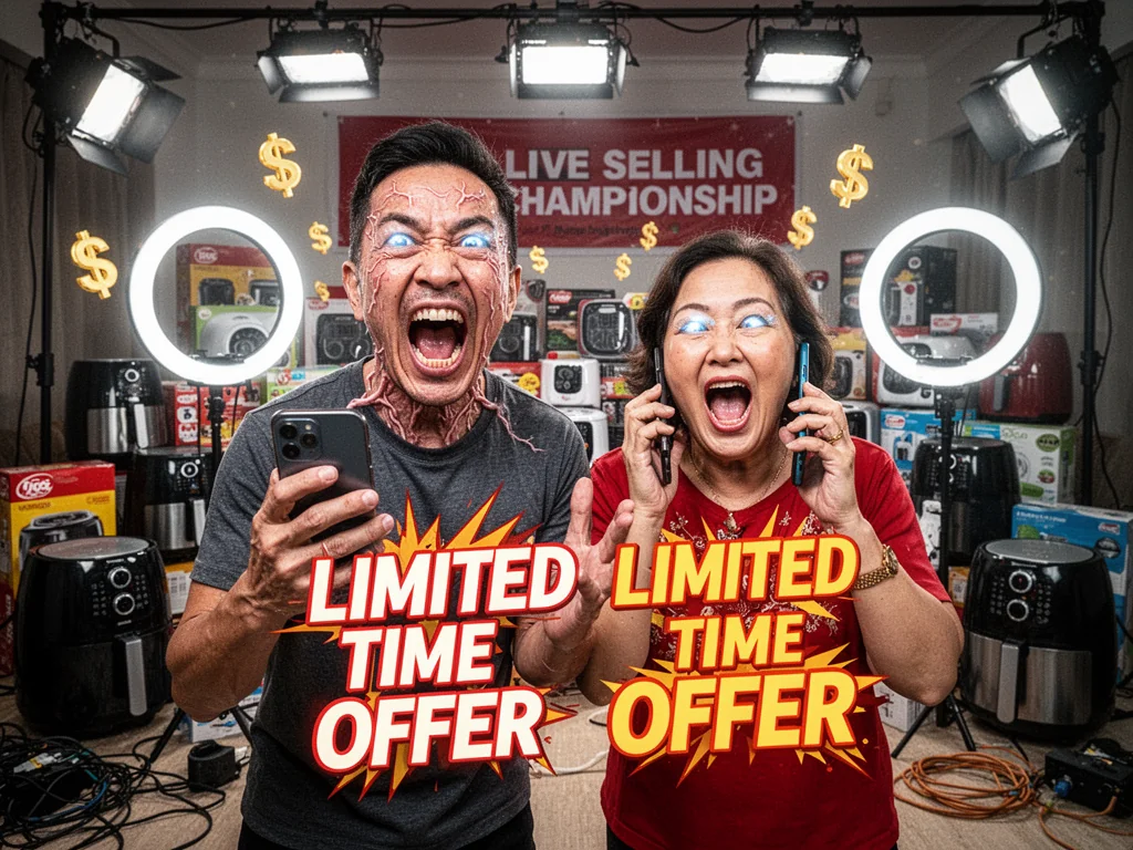 Sinkies To Represent Nation By Screaming At Phones For Money