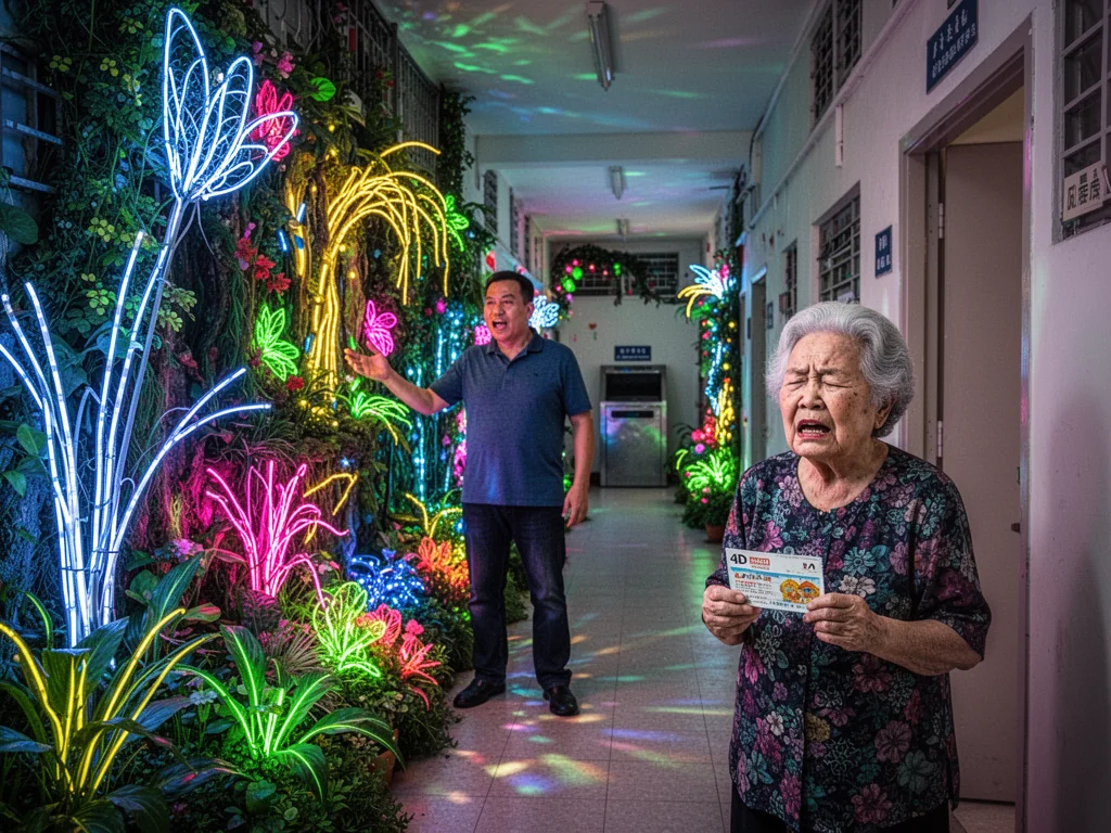 Singaporean Man Spends Thousands Turning Public Corridor Into Blinding Hallucination