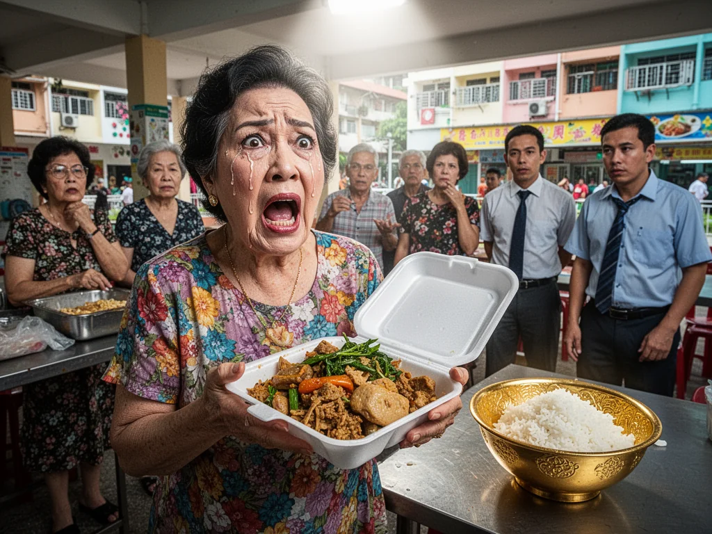 Singaporeans Appalled By Veteran Actress’s Brave Struggle With Leftover Food