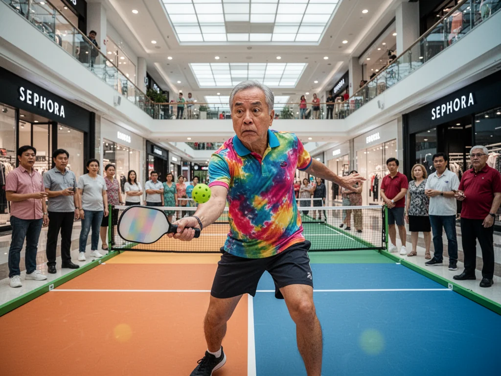 CapitaLand Installs Indoor Pickleball To Distract Singaporeans From Their Empty Lives