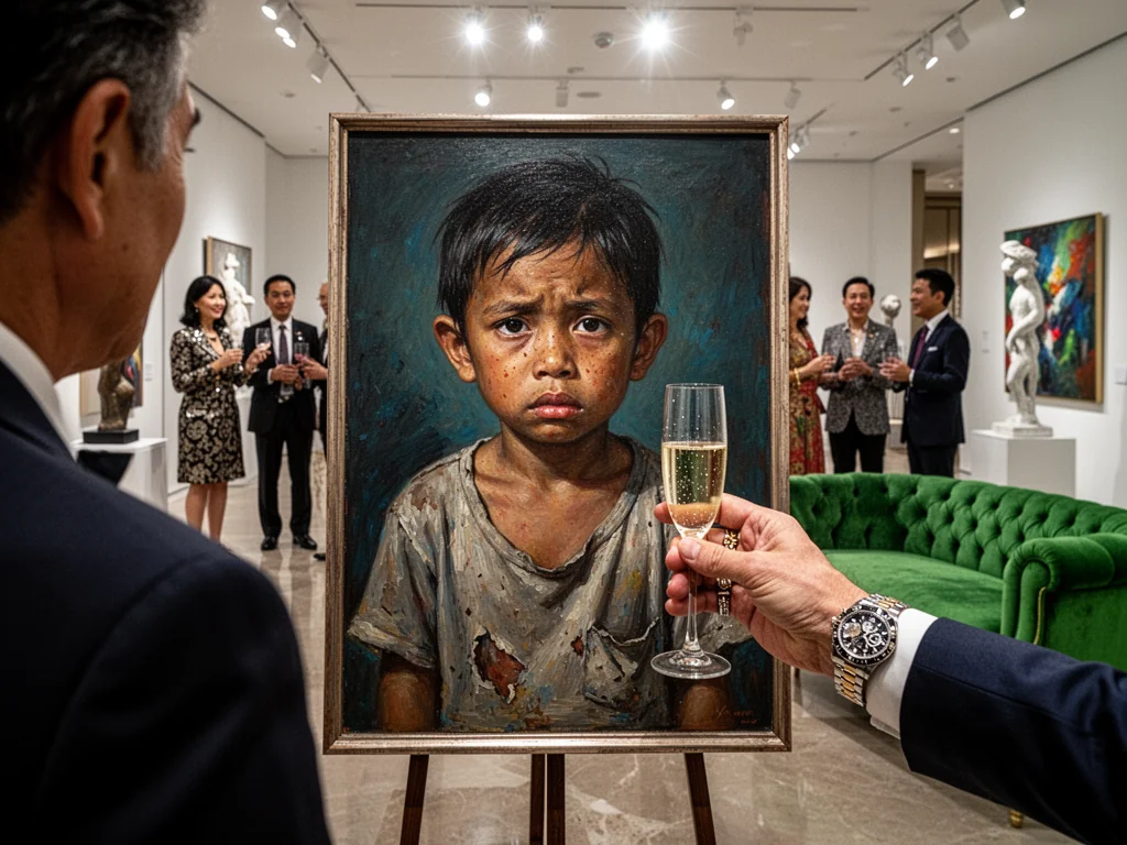 Painting Of Starving Village Girl Retails For Forty-Five Fucking Grand