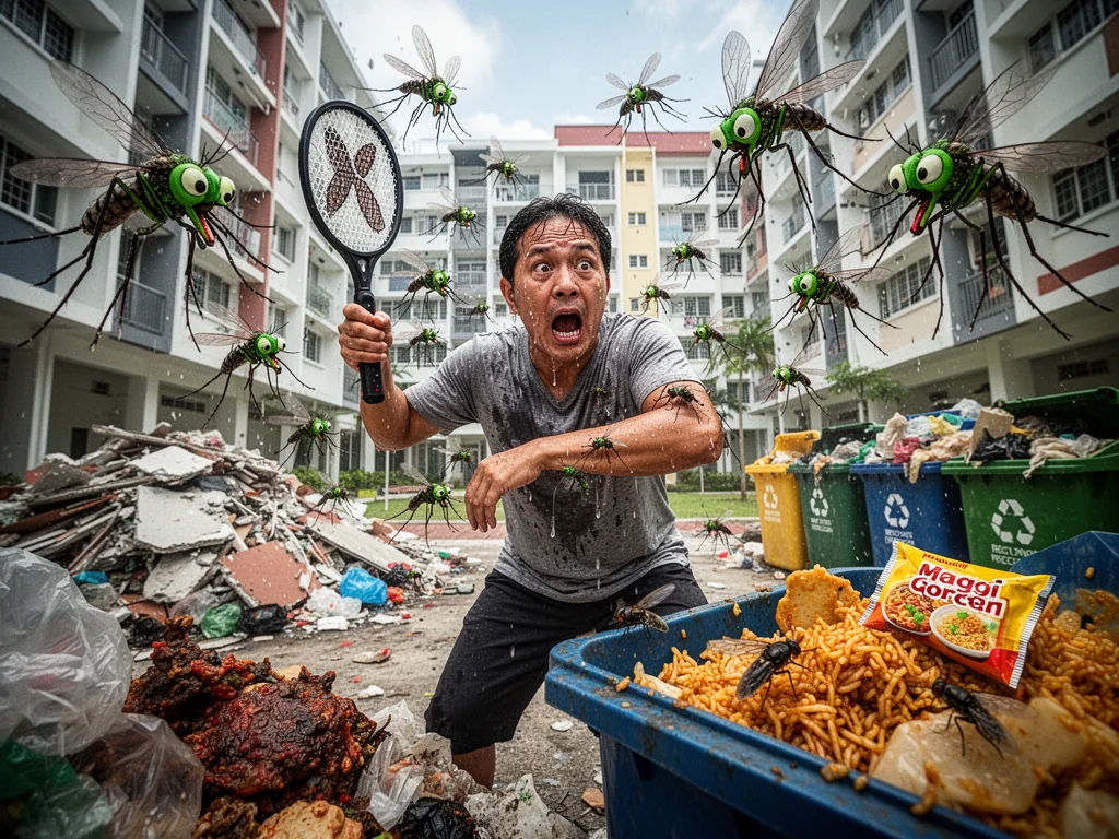 Woodlands Residents Shocked That Dumping Trash Attracts Fucking Mosquitoes