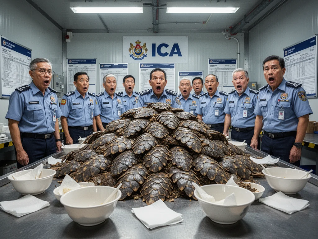 ICA Officers Fuming 830kg Of ‘Fish Skin’ Isn’t Salted Egg