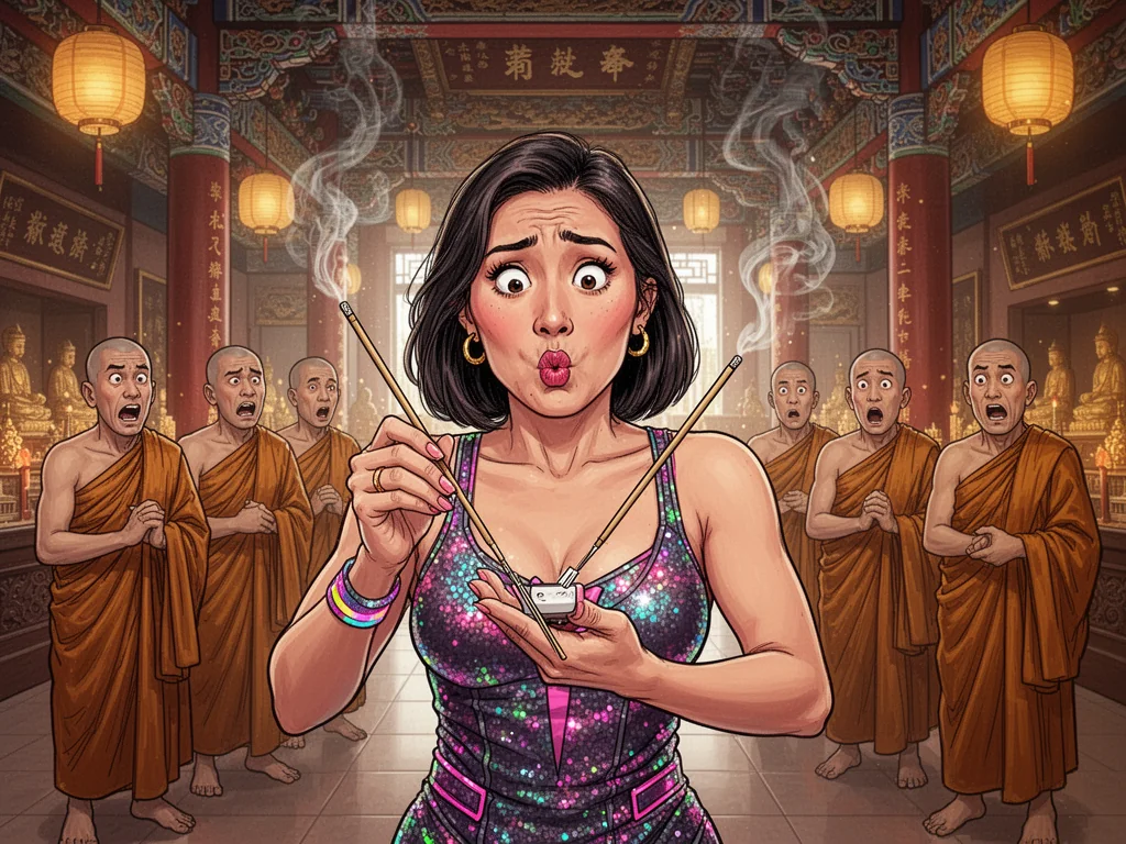 Influencer Fails To Light Incense After Searching For 'On' Switch