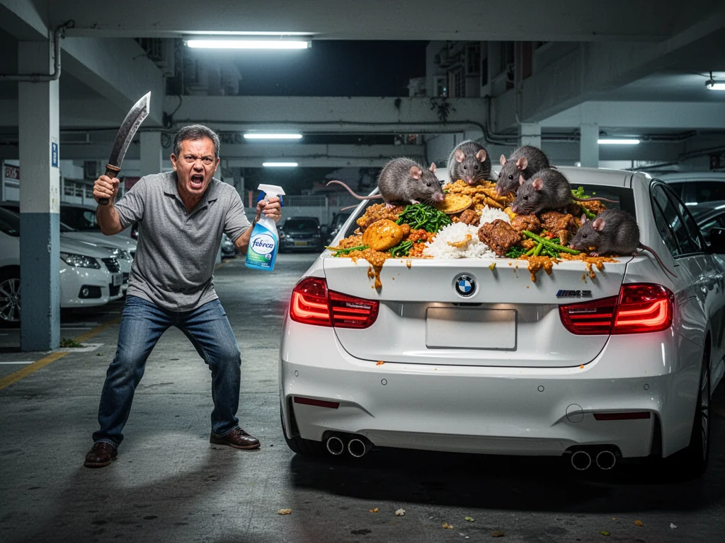 Hougang Resident Shocked To Find BMW Used As Community Cai Fan Plate