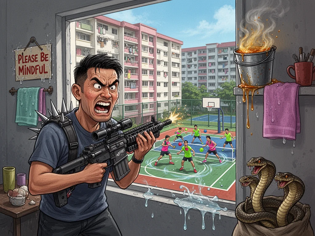 Marsiling Resident Seeks Permission To Snipe Pickleball Players From Window
