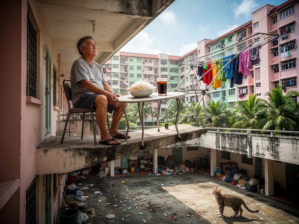 Marsiling Resident Praised For Innovative New ‘Suicide Chic’ Al Fresco Patio