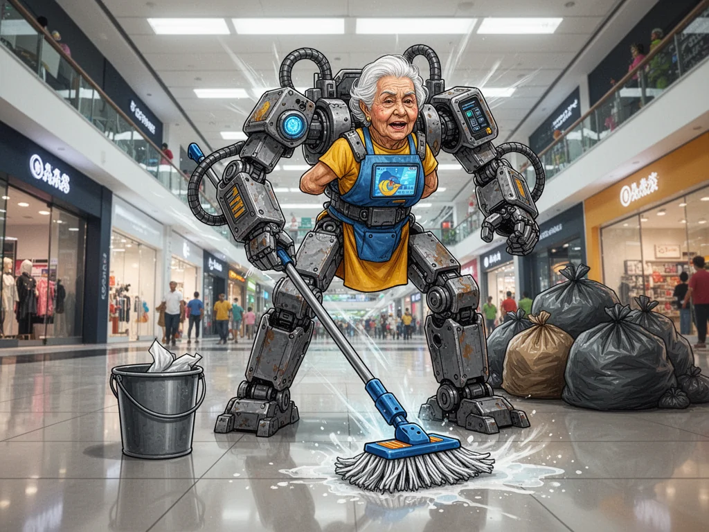 Cleaning Firm Straps Aunties Into Mecha-Suits To Save Corporate Profits