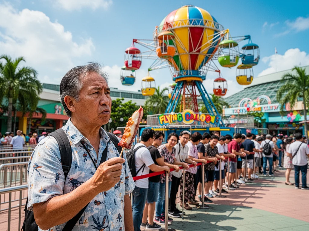 Tokyo Dome Guests Complain Mangled Worker Delayed Flying Balloon Queue