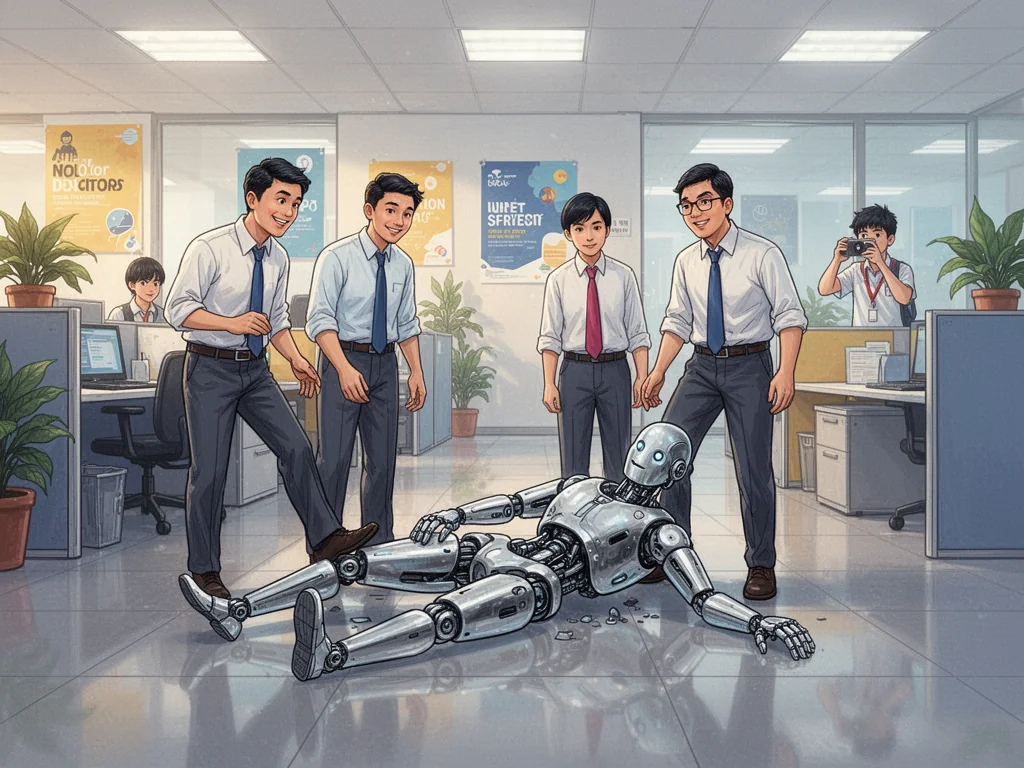 Fallen Beijing Marathon Robot Offered Job As Average Singaporean Worker