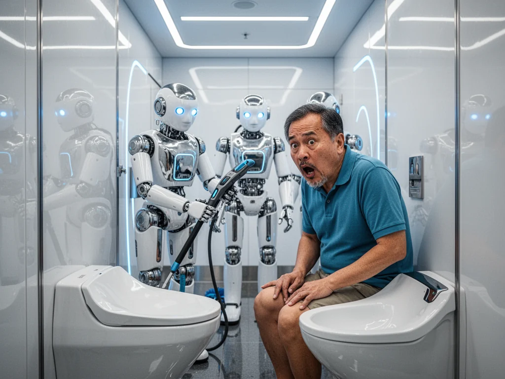 New Changi Toilet Robots To Watch You Pee With Zero Judgement