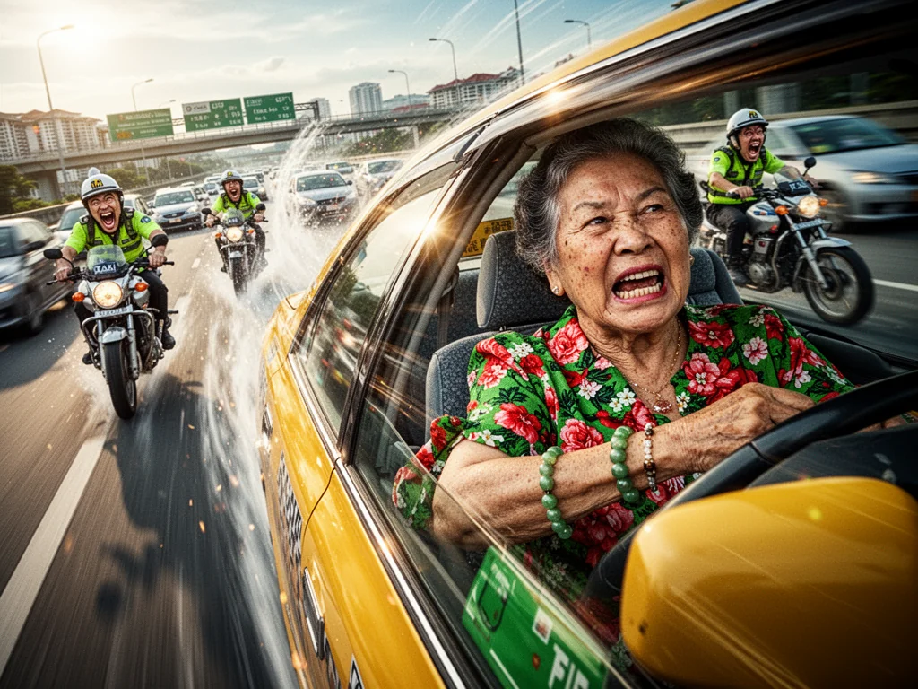 Taxi Auntie Breaks Sound Barrier While Lecturing Passenger On Acne