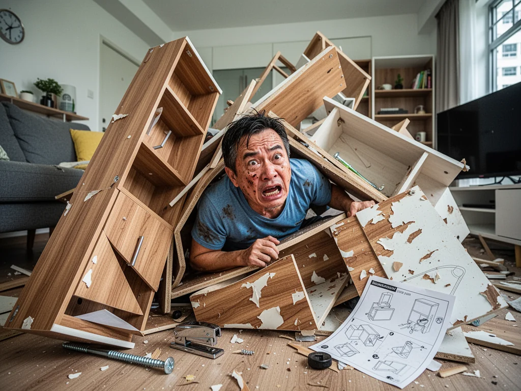 Sinkie Crushed By $30 Taobao Cabinet In Million-Dollar HDB