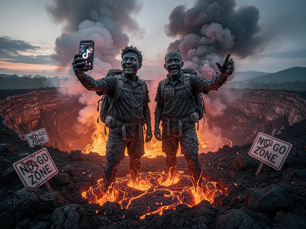 Sinkies Ignore No-Go Zone To Become Permanent Volcanic Ash Statues