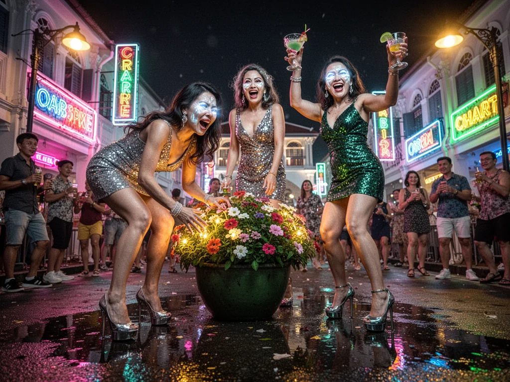 Singaporean Women Colonise Clarke Quay To Exchange Solemn Vows With Vodka