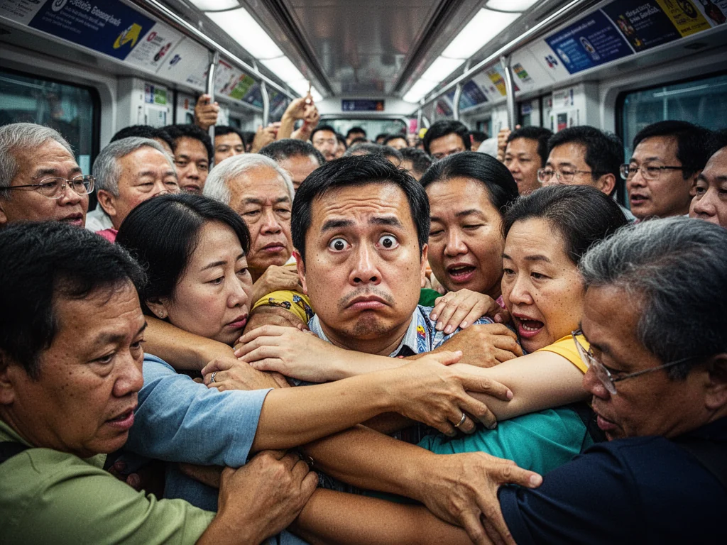 LTA Rebrands Peak Hour MRT Crush as 'Mandatory National Orgy'