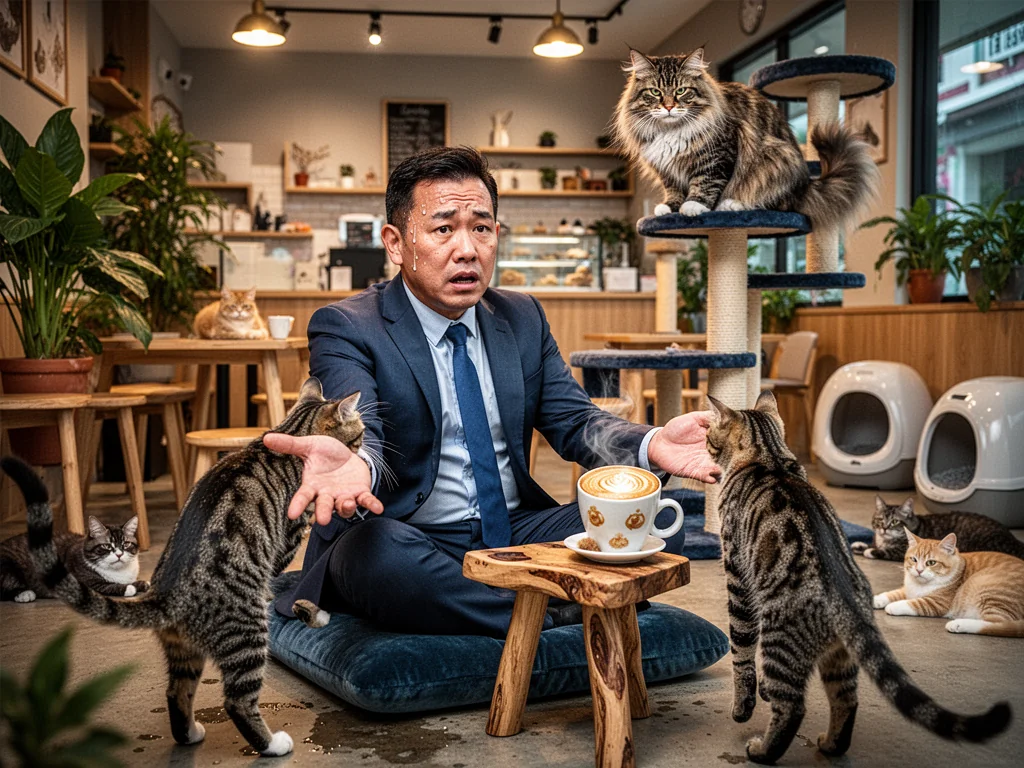 Sad Man Pays $25 Hourly Rate To Be Ignored By Cat