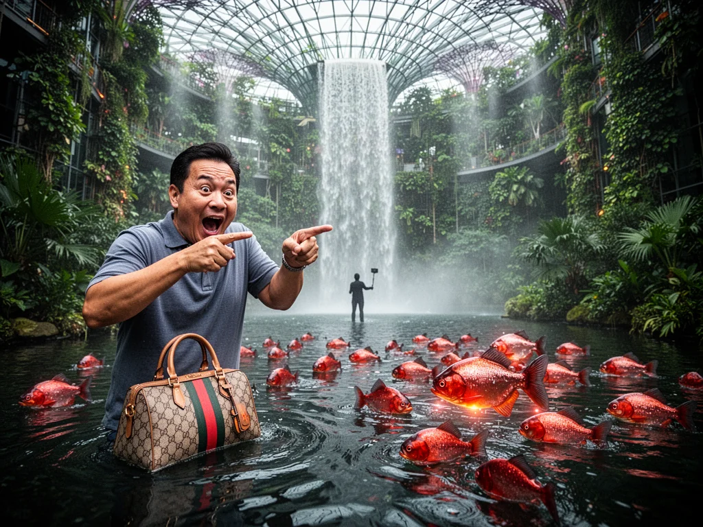 NParks Stocks Cloud Forest Pond With Piranhas To Cull Influencers