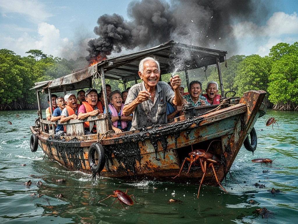 Ubin Bumboats Officially Rebranded as ‘Floating Tetanus’ Experience
